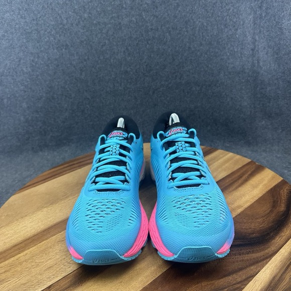 Asics Kayano 25 Running Shoes Aquarium/Black Pink 1012A026-400 Women's 7.5 US - Picture 4 of 11